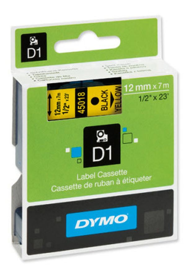 DYMO Schriftband D1 schwarz/gelb - Image 1