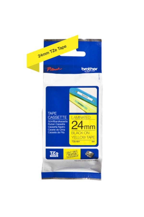 PTOUCH Band, laminiert schwarz/gelb - Image 1