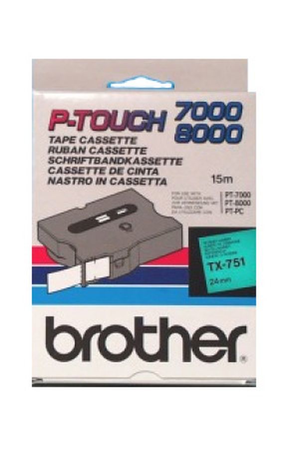 PTOUCH Band, laminiert schwarz/grün - Image 1