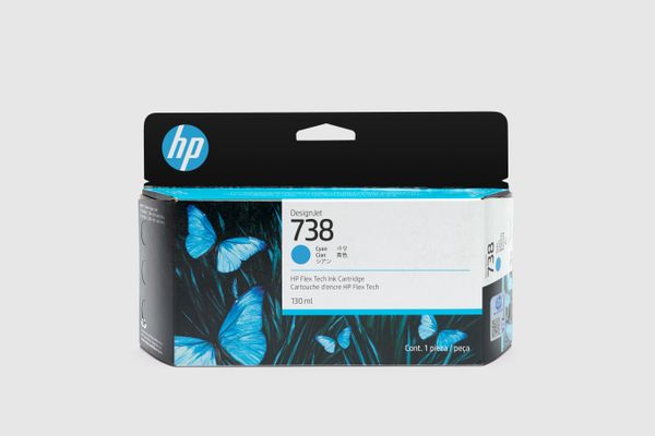HP Tinte No.738 130ml cyan - Image 1