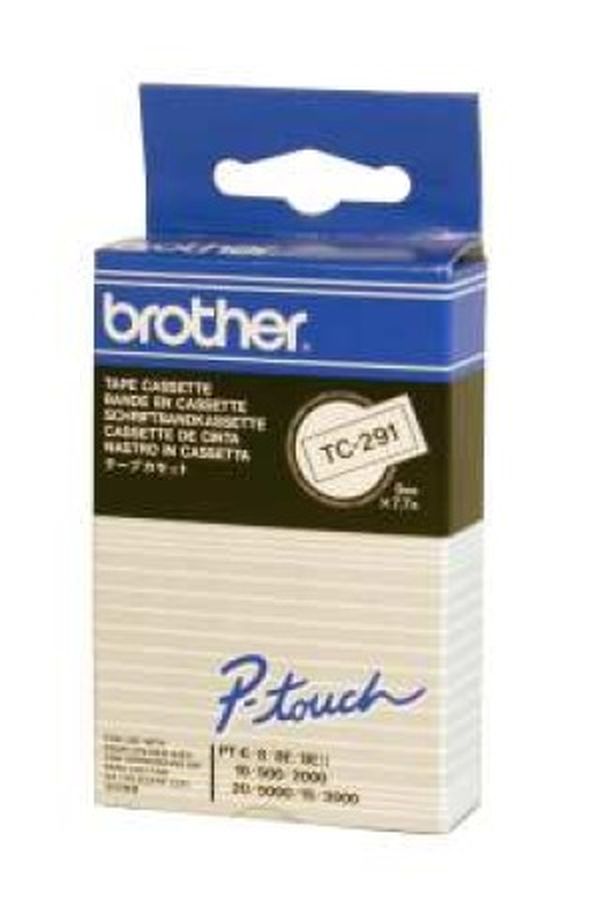 PTOUCH Band, laminiert schwarz/weiss - Image 1