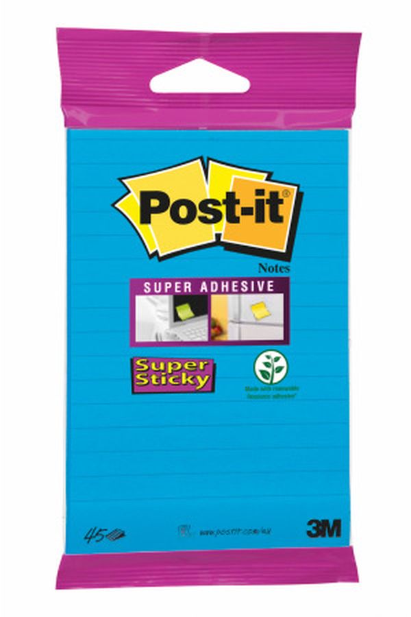 POST-IT Block Super Sticky 102x152mm - Image 1