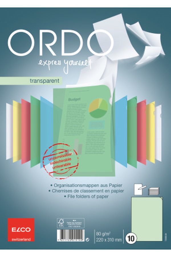 ELCO Sichthülle Ordo transparent A4 - Image 1