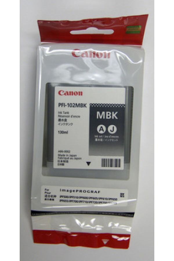 Canon Tinte PFI-102 130ml matt black - Image 1