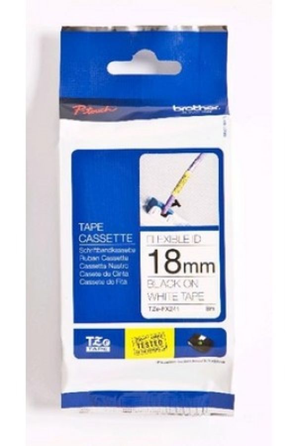 PTOUCH Flexitape lamin. schwarz/weiss - Image 1