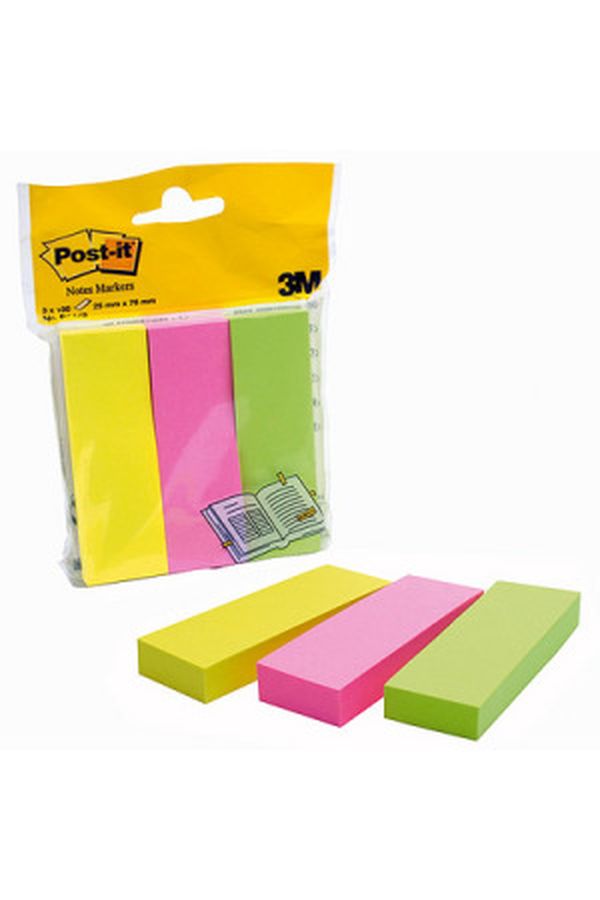 POST-IT Page Marker Neon 76x25mm - Image 1
