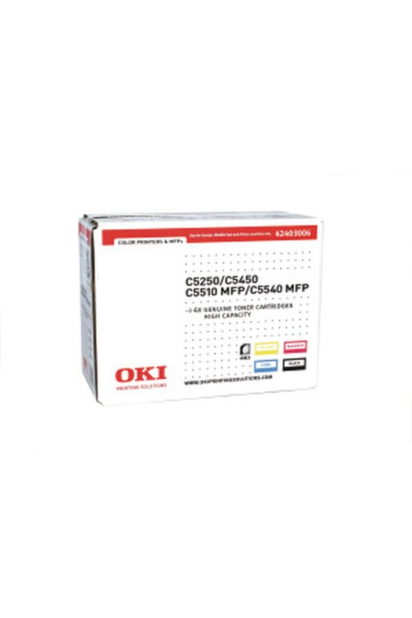 Oki Toner Rainbow Kit 5'000s. CMYBK - Image 1