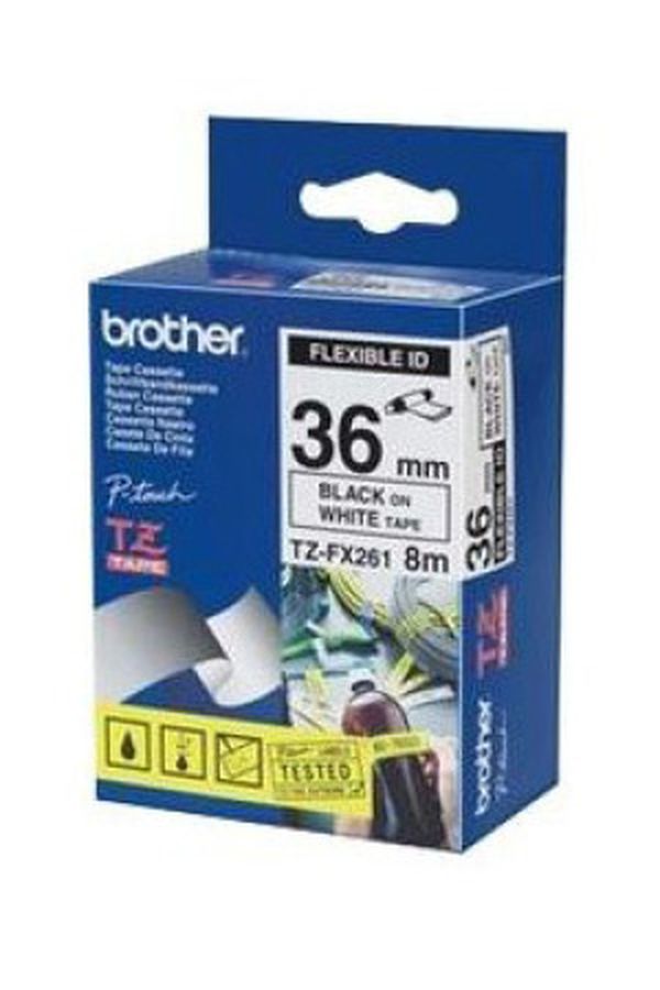 PTOUCH Flexitape lamin. schwarz/weiss - Image 1