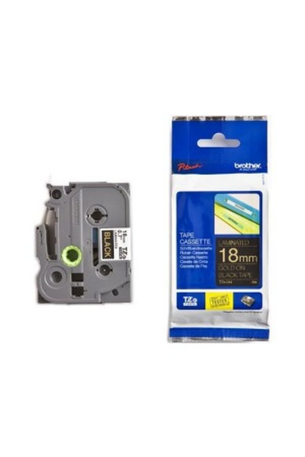 PTOUCH Band, laminiert gold/schwarz - Image 1