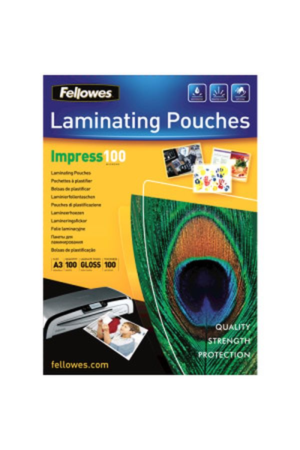 FELLOWES Folientasche 100mic A3 - Image 1