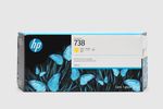 HP Tinte No.738 300ml yellow - Thumbnail 1