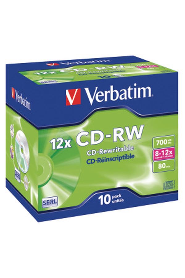 VERBATIM CD-RW Jewel 80MIN/700MB - Image 1
