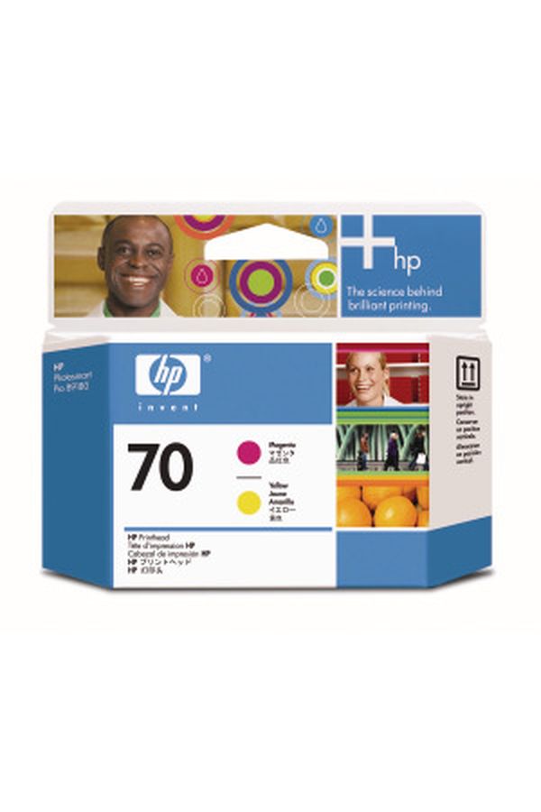 HP Druckkopf No.70 magenta / yellow - Image 1