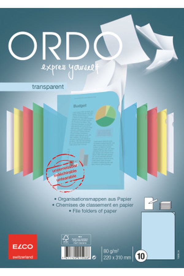 ELCO Sichthülle Ordo transparent A4 - Image 1