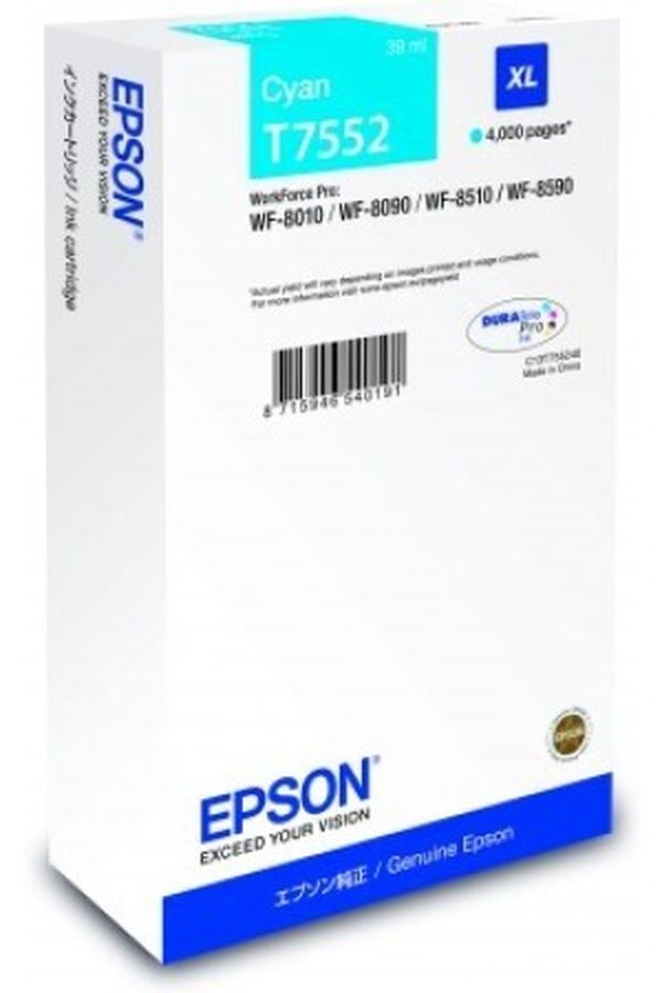 Epson Tinte cyan XL 4'000 Seiten - Image 1