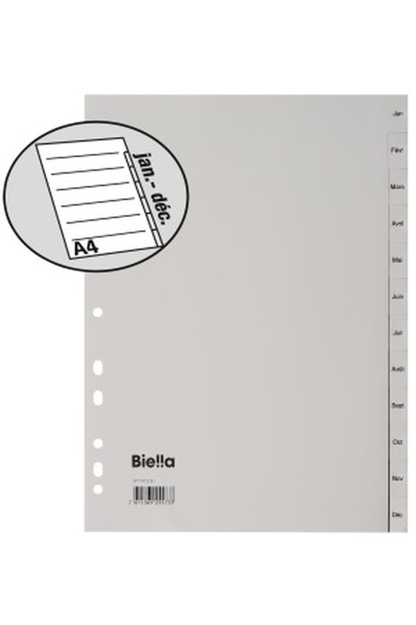 BIELLA Register PP grau A4 - Image 1
