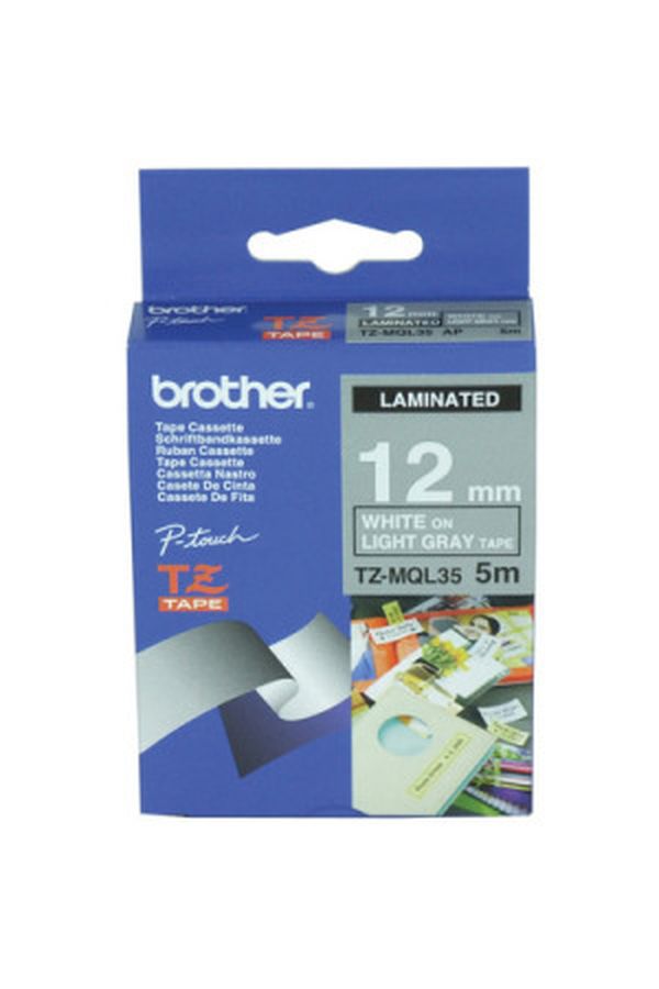 PTOUCH Band lam. weiss/hellgrau matt - Image 1