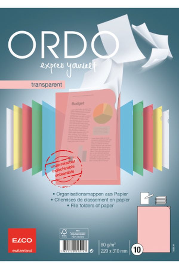 ELCO Sichthülle Ordo transparent A4 - Image 1