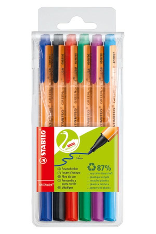 STABILO Faserschr. GREENpoint 0,8mm - Image 1
