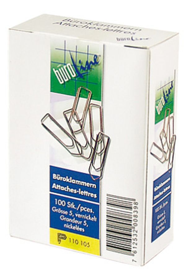 BÜROLINE Büroklammern Gr.5 43mm 100 Stück - Image 1