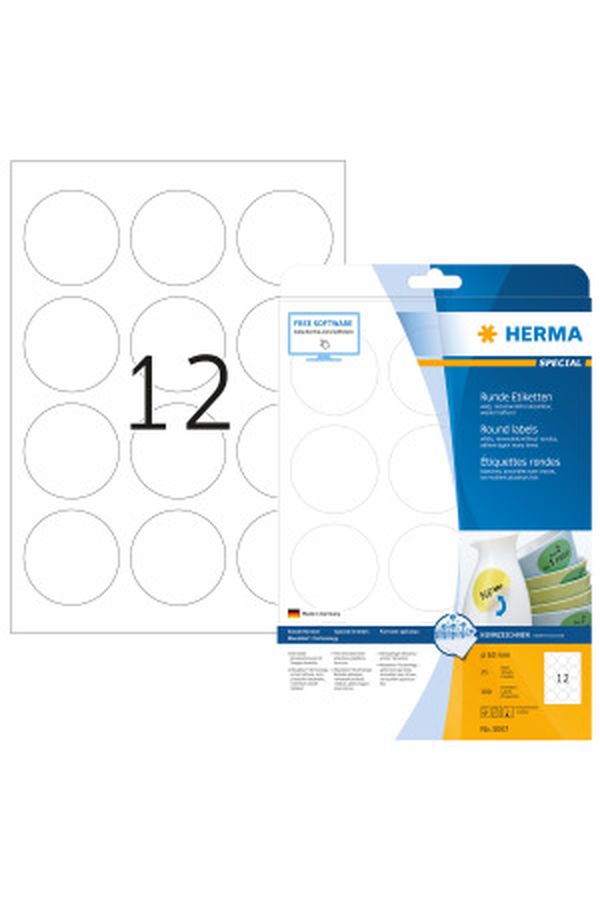 HERMA Rund-Etiketten 60mm - Image 1