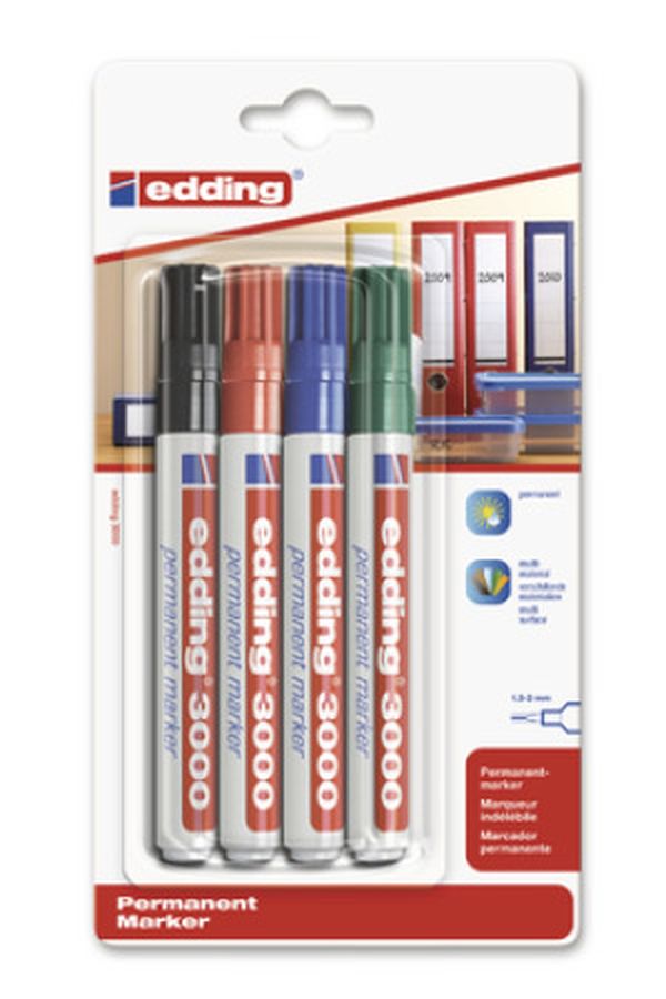 EDDING Permanent Marker 3000 1.5-3mm - Image 1