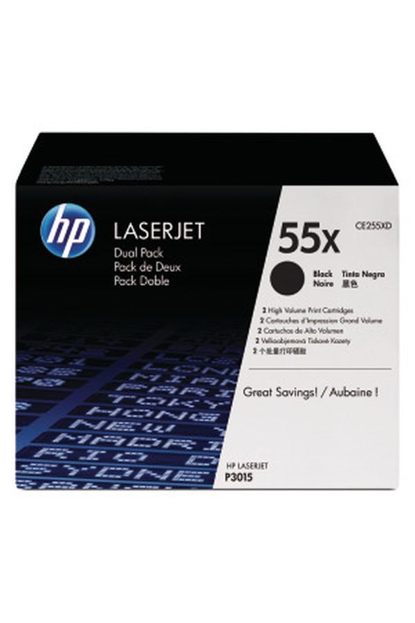 HP Toner-Modul 55X schwarz 2 Stück - Image 1