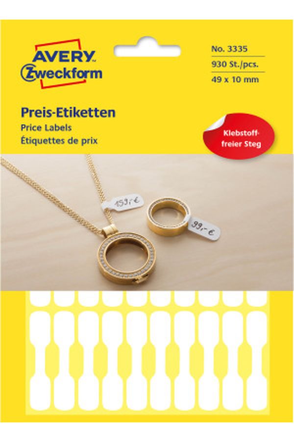 AVERY ZW. Universaletiketten 49x10mm - Image 1