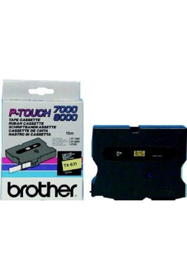 PTOUCH Band, laminiert schwarz/gelb - Image 1