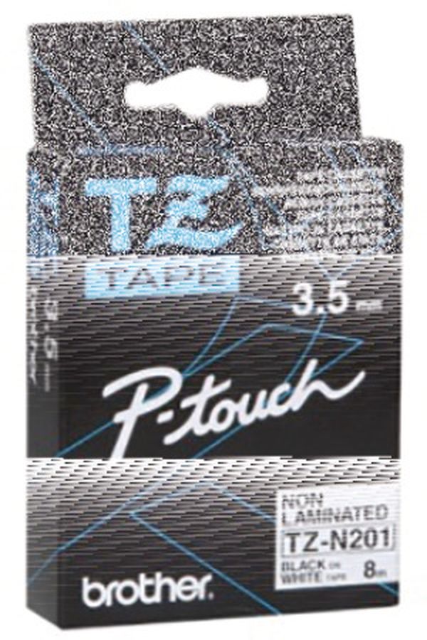 PTOUCH Band,nicht lam. schwarz/weiss - Image 1