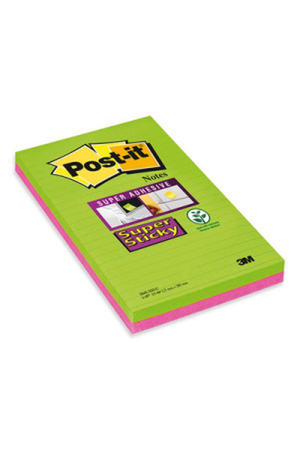 POST-IT Block Super Sticky 203x127mm - Image 1