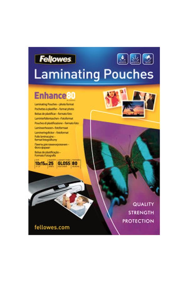 FELLOWES Folientasche 80mic 10x15cm - Image 1