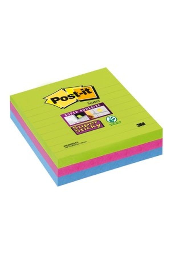 POST-IT Super Sticky rainbow 100x100mm - Image 1