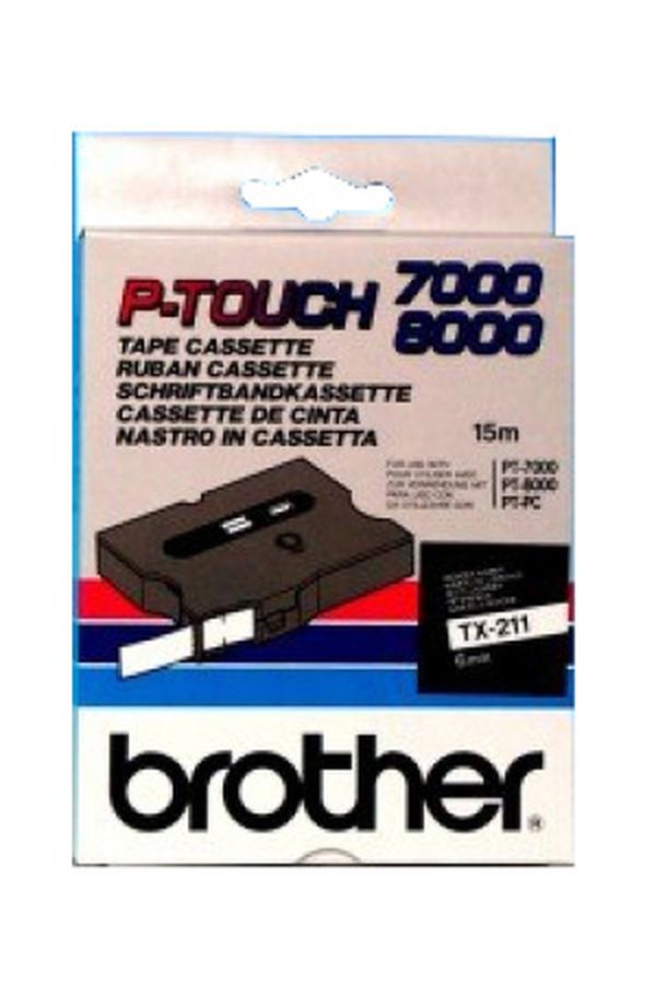 PTOUCH Band, laminiert schwarz/weiss - Image 1