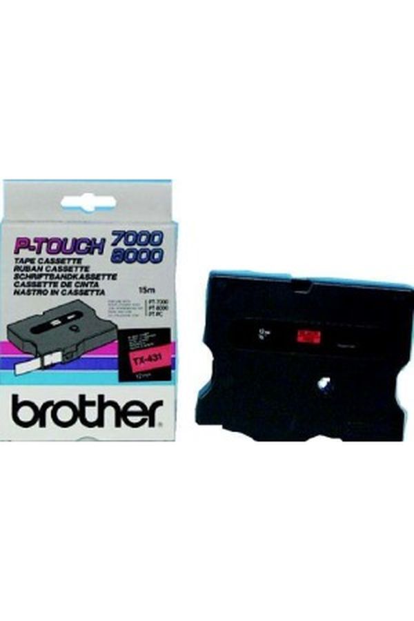 PTOUCH Band, laminiert schwarz/rot - Image 1