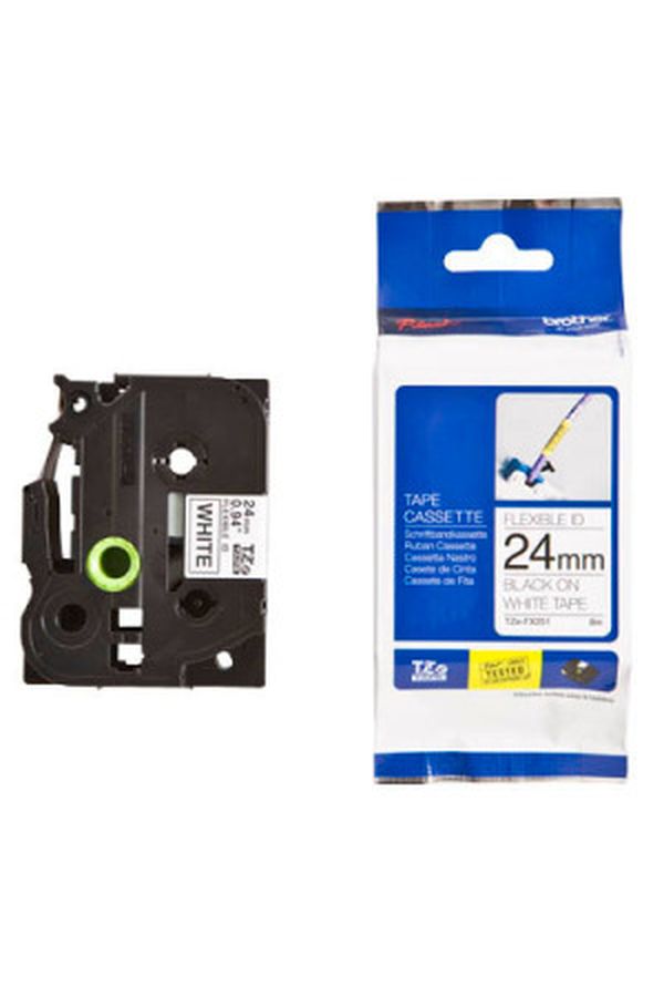 PTOUCH Flexitape lamin. schwarz/weiss - Image 1