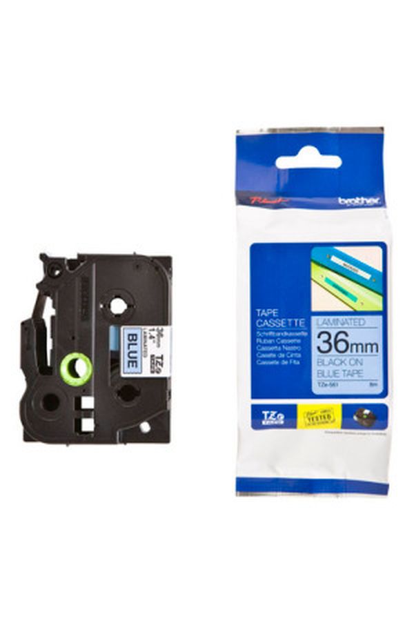 PTOUCH Band, laminiert schwarz/blau - Image 1