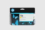 HP Tinte No.738 130ml yellow - Thumbnail 1