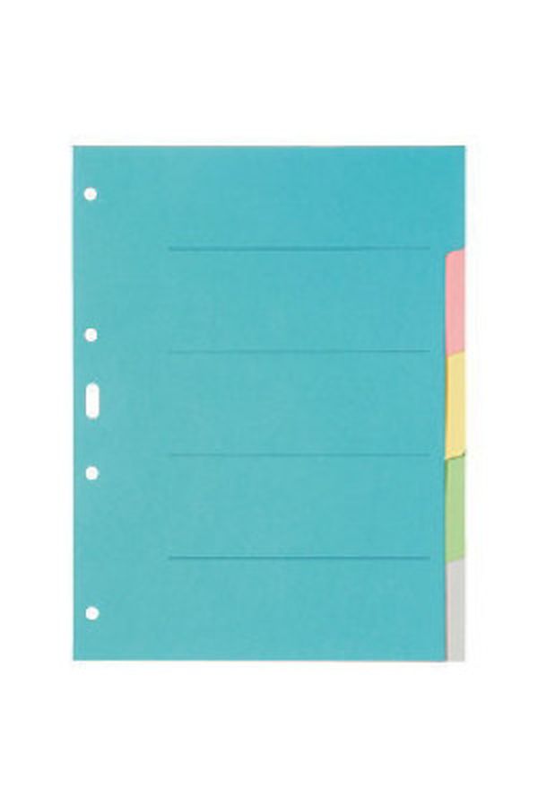 BIELLA Register Karton farbig A4 - Image 1