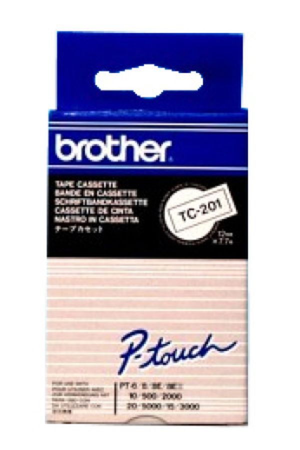 PTOUCH Band, laminiert schwarz/weiss - Image 1