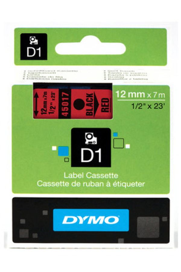 DYMO Schriftband D1 schwarz/rot - Image 1