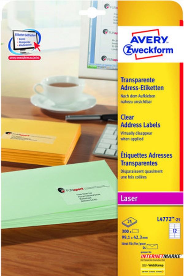 AVERY ZW. Adressetiketten 99,1x42,3mm - Image 1