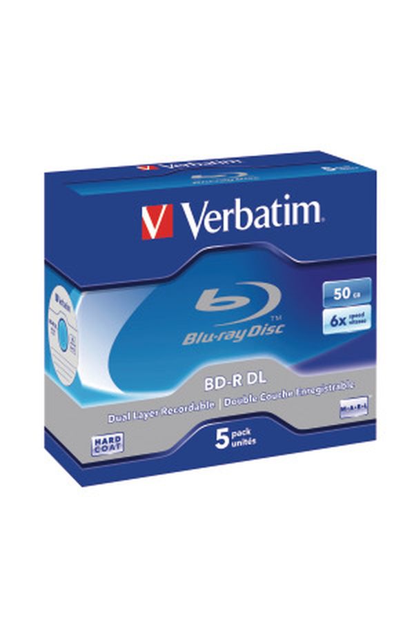 VERBATIM BD-R Jewel white/blue 50GB - Image 1