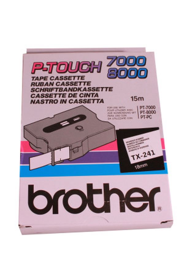 PTOUCH Band, laminiert schwarz/weiss - Image 1