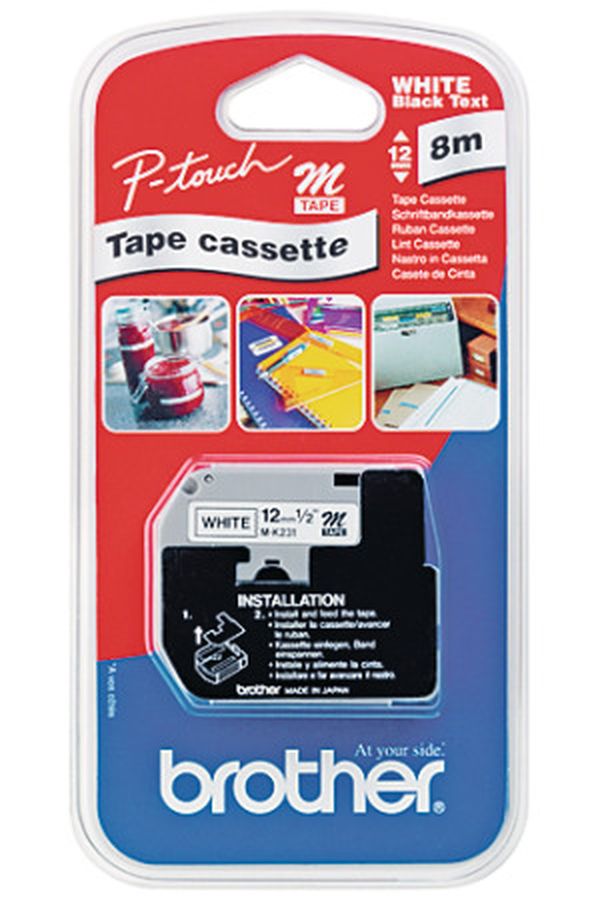 PTOUCH Band,nicht lam. schwarz/weiss - Image 1