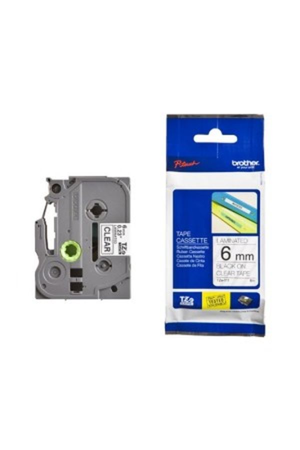 PTOUCH Band, laminiert schwarz/klar - Image 1