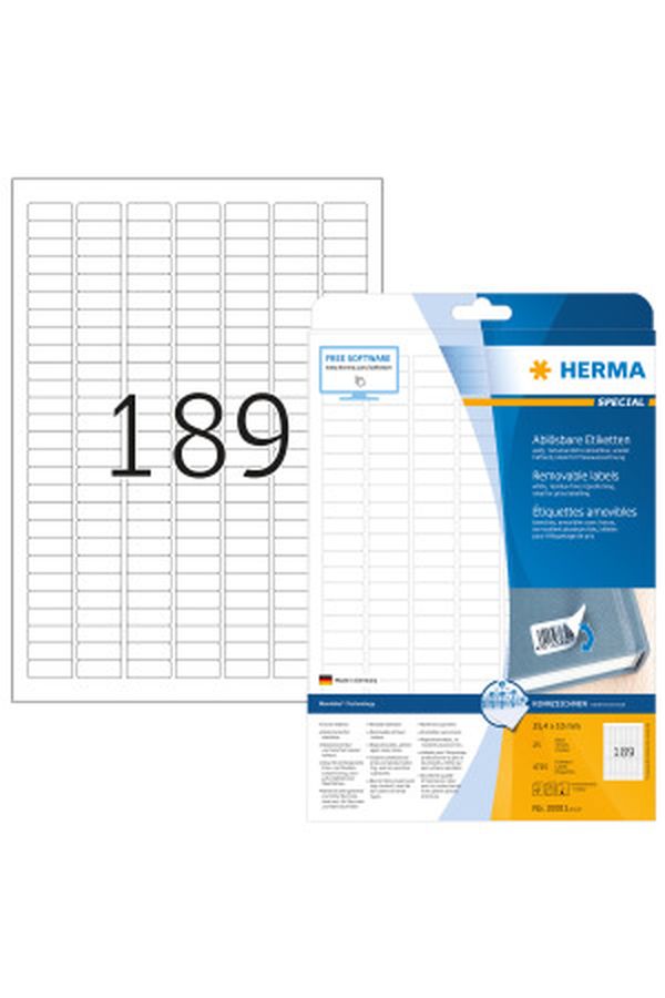 HERMA Etikett. Movables 25,4x10mm - Image 1