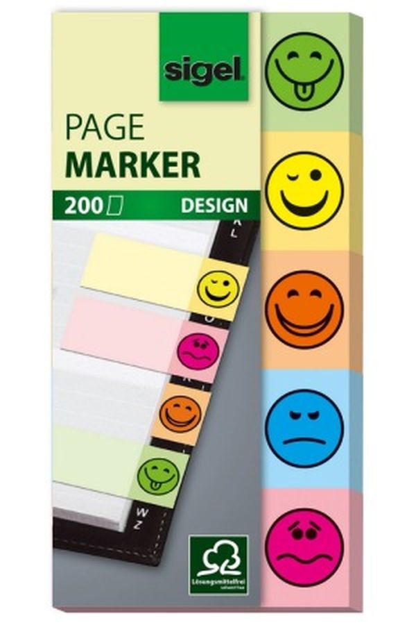 SIGEL Haftnotizen Design 20x50mm - Image 1