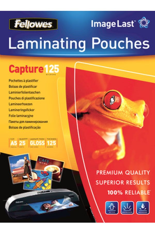 FELLOWES Folientasche 125mic A5 - Image 1