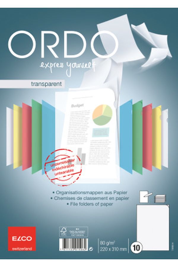 ELCO Sichthülle Ordo transparent A4 - Image 1